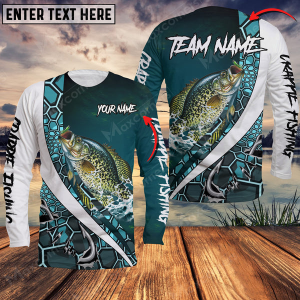 Maxcorner Crappie Fishing Personalized 3D Long Sleeve Shirt