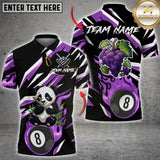 Maxcorners Billiards Shirt Golden Flame 8 Ball Lightning Strike Multioptions Personalized Name, Team Name Unisex 3D Shirt For John