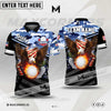 Maxcorners Golf Premium Eagle US Veteran Customized Name Multicolor Custom 3D Polo Shirt