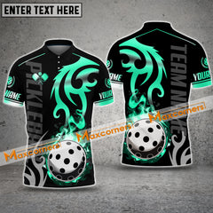 Maxcorners Pickleball Multicolor Crown Premium Pattern Personalized Name, Team Name 3D Shirt