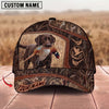 Maxcorners Hunting Dog Bird Hunting Marsh Grass Flying Ducks Personalized Name 3D Cap