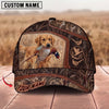 Maxcorners Hunting Dog Bird Hunting Marsh Grass Flying Ducks Personalized Name 3D Cap