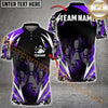 Maxcorners Bowling Flame Thunder Pattern Jersey Personalized Name, Team Name 3D Shirt (4 colors)