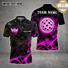 Maxcorners Pickleball Ball Beautiful Swings Pattern Customized Name, Team Name 3D Shirt (4 colors)