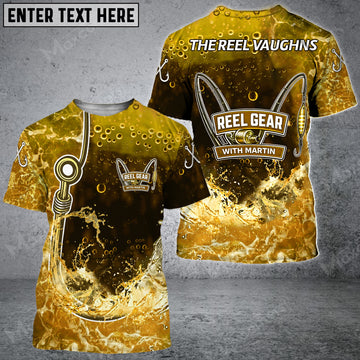 Maxcorners Fishing Personalized Name, Team Name Long Sleeve Shirt For Martin Vaughn