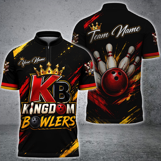 Maxcorners Darts KB KingDom Bowler Personalized Name, Team Name 3D Shirt For  Tyhrah Marshall