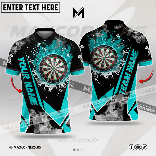 Maxcorners Darts Flame Declare War Color Options Personalized Name, Team Name  3D Shirt (4 colors)