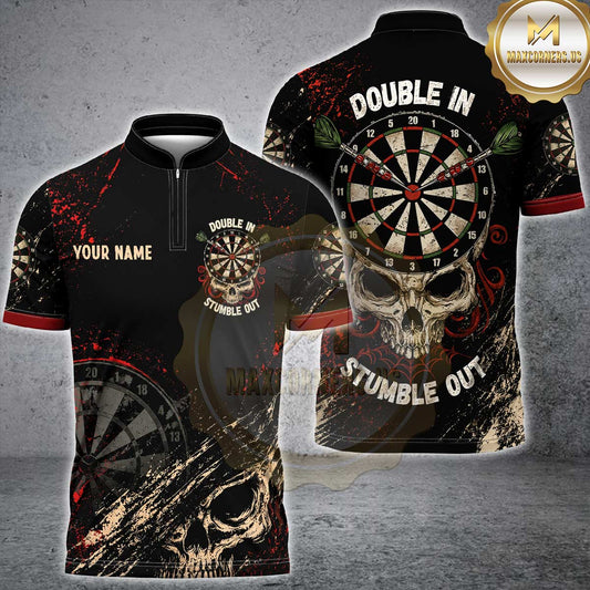 Maxcorners Darts Personalized Name, Team Name 3D Shirt For Jessie Geannaris