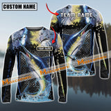 Maxcorner Marlin Fishing Skinfish Trophy Fish Pattern Personalized 3D Long Sleeve Shirt