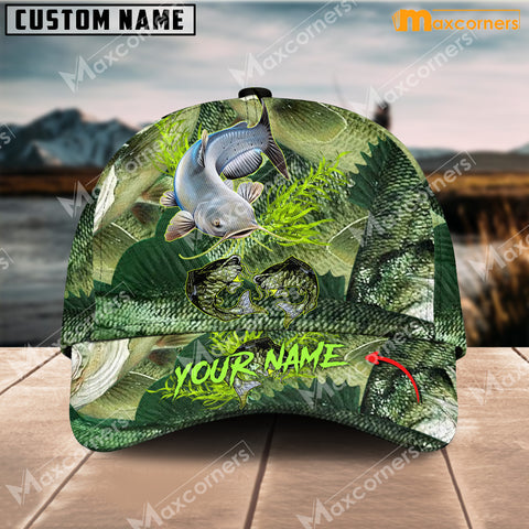 Maxcorners Catfish Fishing Personalized Classic 3D Cap