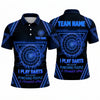 Maxcorners Darts Polo Shirt I Play Darts Punching People Quote Glowing Neon Triangle Grid Target Board Multi Options Personalized Name, Team Name Unisex 3D Shirt (5 Colors)