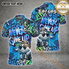 Maxcorners Never Give Up Golfer Personalized Name 3D Shirt (4 Color)