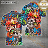 Maxcorners Never Give Up Golfer Personalized Name 3D Shirt (4 Color)