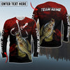 Maxcorner Fishing Personalized 3D Long Sleeve Shirt (8 Fish Species)
