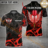 Maxcorners Darts Arrow With Beautiful Wing Personalized Name, Team Name 3D Shirt (6 colors)