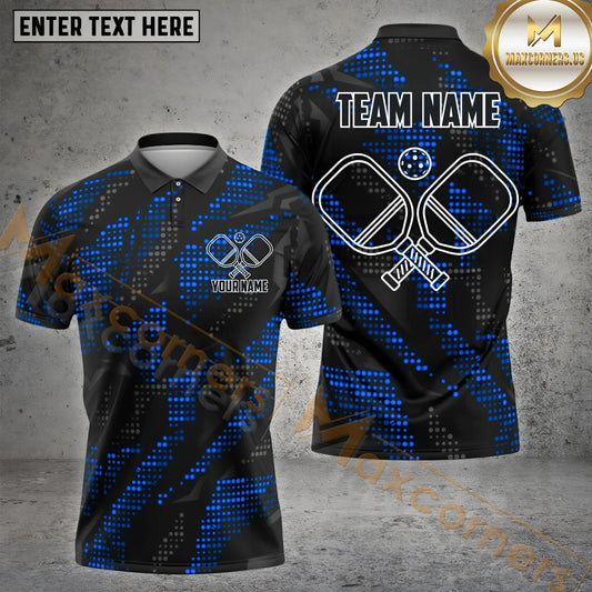 Maxcorners Dynamic Dotted Pickleball Jersey Multicolor Options Personalized Name, Team Name 3D Shirt (4 Colors)