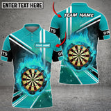 Maxcorners Darts Flame Color Options Personalized Name, Team Name Unisex 3D Shirt