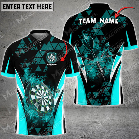 Maxcorners Darts Flame Color Options Personalized Name, Team Name 3D Shirt