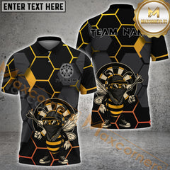 Maxcorners Darts Shirt Gang Bee Dartboard Personalized Name, Team Name 3D Shirts