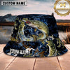 Maxcorners Fishing Tribal Splash Lure Personalized 3D Bucket Hat (12 Fish Species)