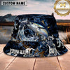 Maxcorners Fishing Tribal Splash Lure Personalized 3D Bucket Hat (12 Fish Species)