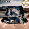 Maxcorners Fishing Tribal Splash Lure Personalized 3D Bucket Hat (12 Fish Species)
