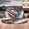 Maxcorners Fishing Camo Splash Lure Personalized 3D Bucket Hat (12 Fish Species)