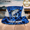 Maxcorners Fishing Electric Water Glow Personalized 3D Bucket Hat (12 Fish Species)