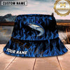 Maxcorners Fishing Blue Flame Personalized 3D Bucket Hat (12 Fish Species)