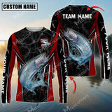 Maxcorner Chinook Fishing Mecha Pattern Personalized Name And Team Name Long Sweat Shirt