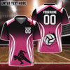 Maxcorners Volleyball Color Options Personalized 3D V-neck T-Shirt