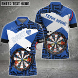 Maxcorners Dart X Color Options Custom Name, Team Name Unisex 3D Shirt