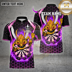 Maxcorners Darts Shirt Bee Dartboard Multioptions Personalized Name, Team Name Unisex 3D Shirt (4 Colors)
