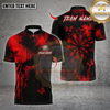 Maxcorners Darts Shirt Skull Butterfly Dartboard Multioptions Personalized Name, Team Name Unisex 3D Shirt (4 Colors)