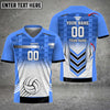 Maxcorners Volleyball  Color Options Custom Name V-neck T-Shirt