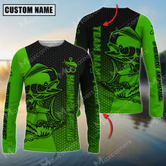 Maxcorne Mahi-mahi Fishing Green Basic Pattern  Personalized 3D Long Sleeve Shirt