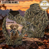 Maxcorners Golden Sunrise Marsh Duck Hunting Personalized Name 3D Hoodie (8 Hunting Dog Options)