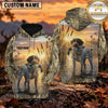 Maxcorners Golden Sunset Retriever Duck Hunting Personalized Name 3D Hoodie (8 Hunting Dog Options)
