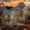 Maxcorners Misty Morning Retriever Duck Hunting Personalized Name 3D Hoodie (8 Hunting Dog Options)