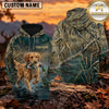 Maxcorners Deep Water Retriever Duck Hunting Personalized Name 3D Hoodie (8 Hunting Dog Options)