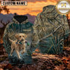 Maxcorners Deep Water Retriever Duck Hunting Personalized Name 3D Hoodie (8 Hunting Dog Options)