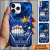 Maxcorners Bowling Phone Case Ball Mascot Crown Sunglasses Leaning Pins Strike Graffiti Carbon Fiber Personalized Name Multi Options Cover (7 Colors)
