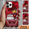 Maxcorners Bowling Phone Case Ball Mascot Crown Sunglasses Leaning Pins Strike Graffiti Carbon Fiber Personalized Name Multi Options Cover (7 Colors)