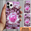 Maxcorners Bowling Phone Case Ice Crystal Frost Ball Pins Camouflage Camo Pattern Shattered Rocks Personalized Name Multi Options Cover (7 Colors)