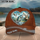 Maxcorners Crappie Fishing Heart Customized Name 3D Cap