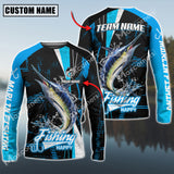 Maxcorners Marlin Fishing Sport Jersey Fishing Make Me Happy Sun Protection Personalized Name Team Name 3D Shirts