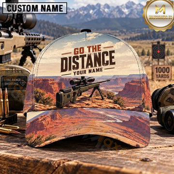 Maxcorners Long Range Shooting Precision Rifle Desert Canyon Personalized Name 3D Cap