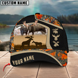 Maxcorners Premium Couple Moose Hunting Collab Artist Classic Personalized Cap