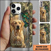 Maxcorners Camouflage Forest Portrait Duck Hunting Multiple Dog Breeds Personalized Name Phone Case