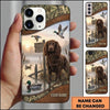 Maxcorners Rustic Duck Blind Retriever Duck Hunting Multiple Dog Breeds Personalized Name Phone Case